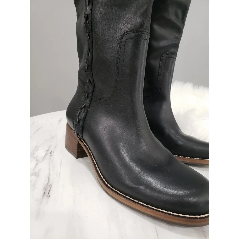 NEVER WORN HAS SCUFFS SIZE 7.5 Lucky Brand Hidranja BLACK HIDRANJA TALL BOOTS